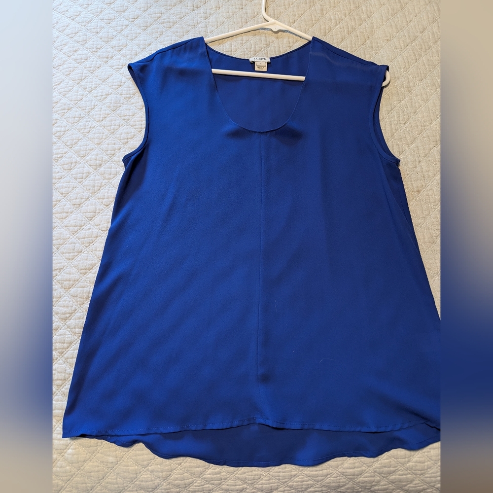 J Crew - Sz 6 - Women's Blue Sleeveless Top